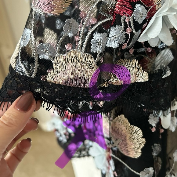 Worn one! Dress The Population floral lace dress purchased at Saks Fifth Ave - Picture 5 of 7